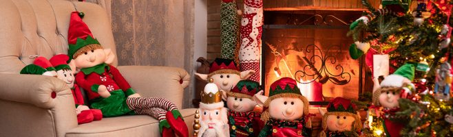 jelyndm Set di 3 pupazzetti di Babbo Natale con Cappello in Peluche a Forma di Elfo Decorazione per Barba Elfo Decorazioni scandinave Cappello a Cilindro per Albero di Natale 