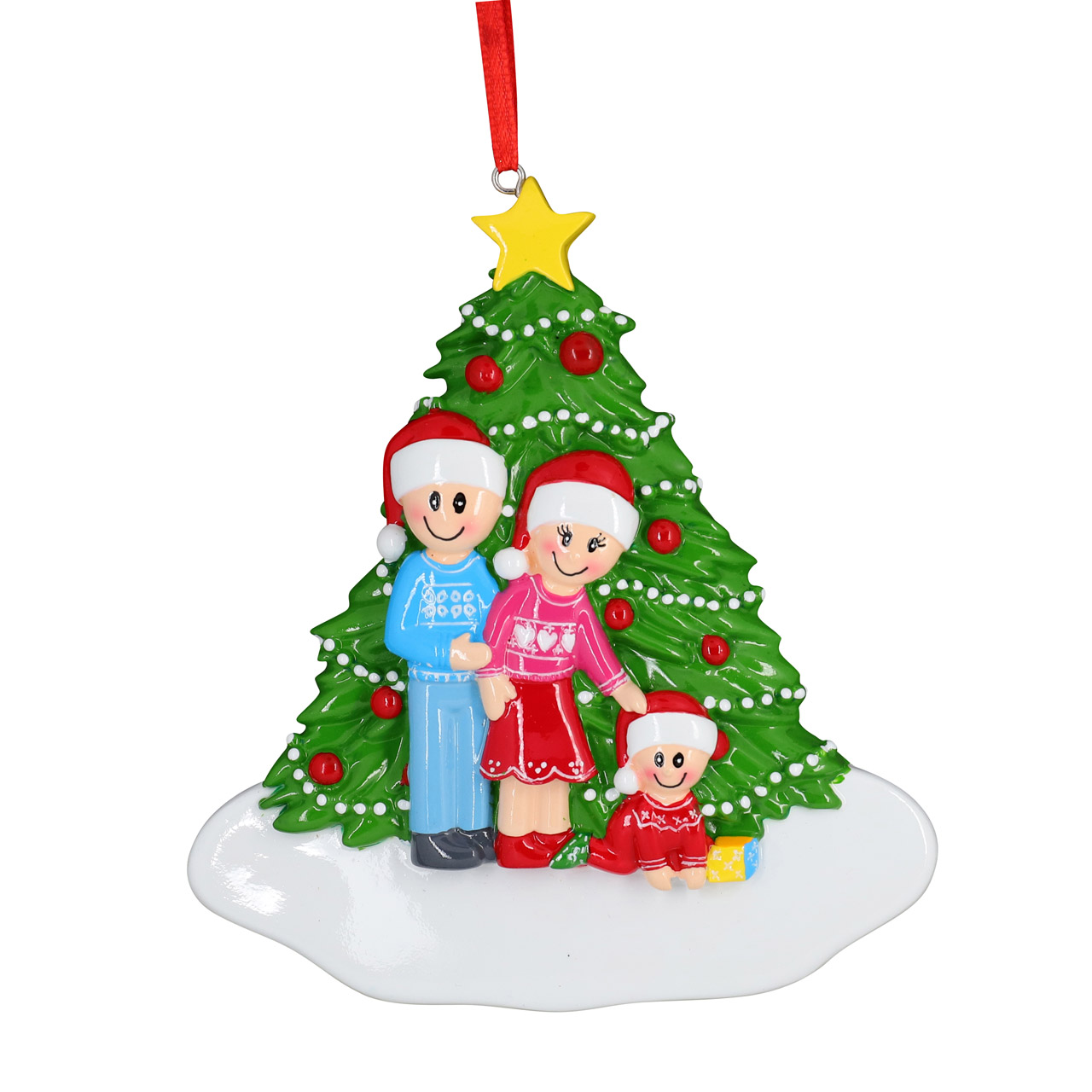 B Paper - Decorazione albero di Natale 2D - Famiglia